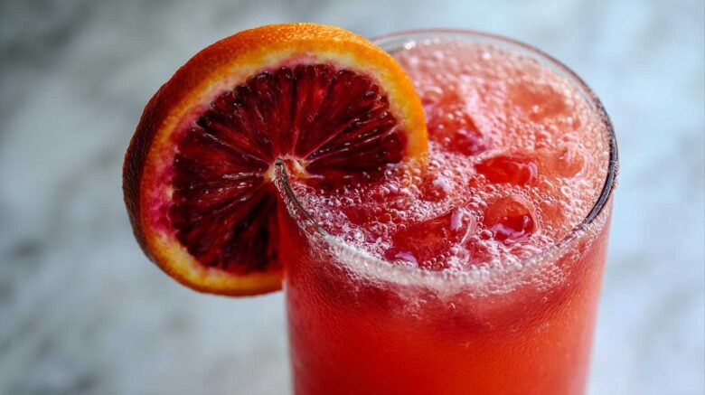 Mimosa Mocktail with Blood Orange