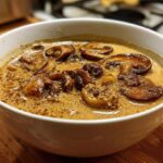Miso Tahini Soup with Mushrooms