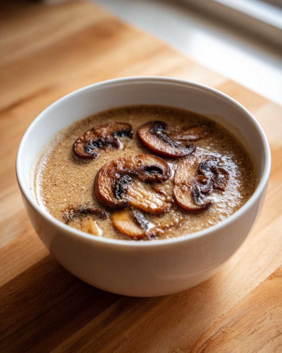 Miso Tahini Soup with Mushrooms - detail 2
