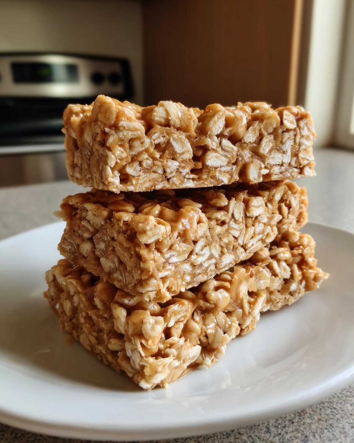 No-Bake Peanut Butter Oat Bars - detail 2
