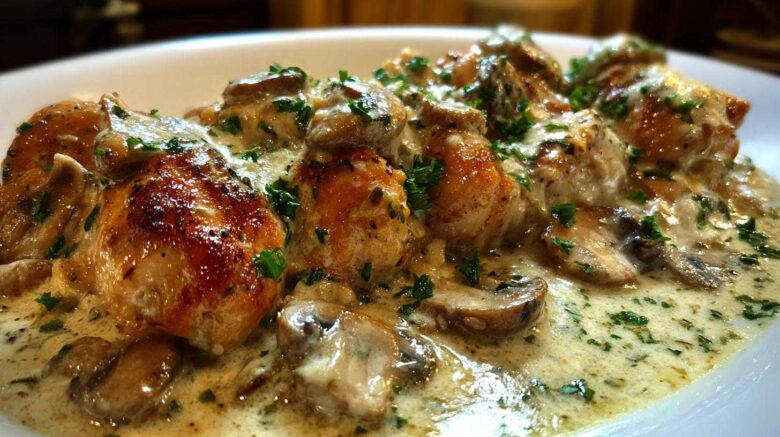 One-Pot Creamy Mushroom Chicken