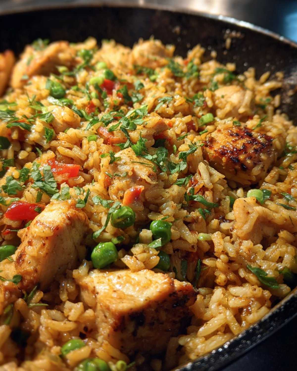 One-Skillet Cajun Chicken Jambalaya - detail 2