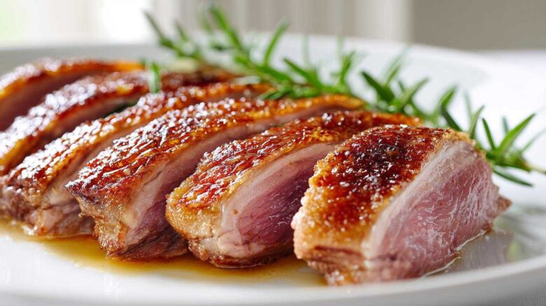 Orange Scented Rosemary Roasted Duck Breast