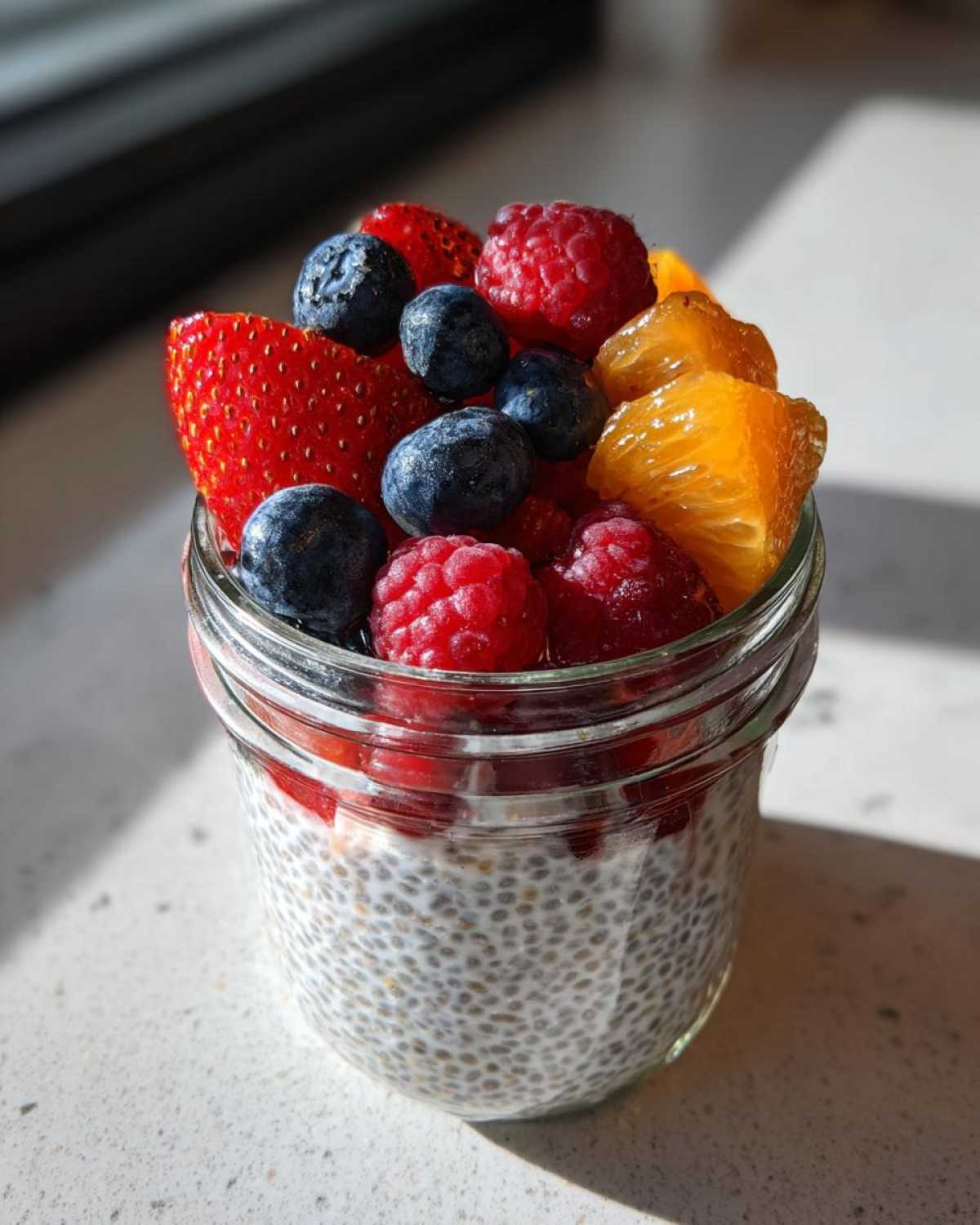 Overnight Chia Pudding with Citrus Berries - detail 2