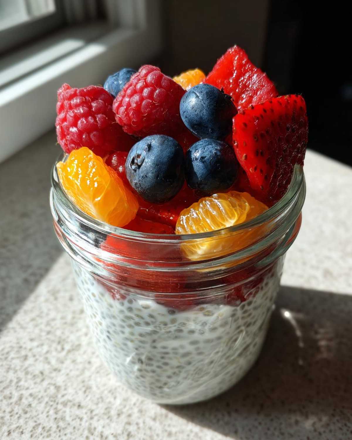 Overnight Chia Pudding with Citrus Berries - detail 3