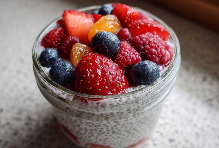 Overnight Chia Pudding with Citrus Berries