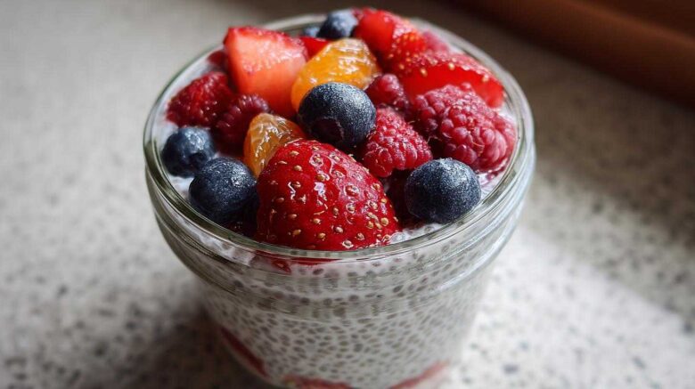 Overnight Chia Pudding with Citrus Berries