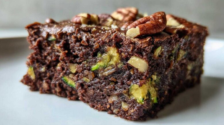Paleo Zucchini Brownies with Pecans