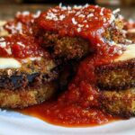 Parmesan Crusted Eggplant with Marinara
