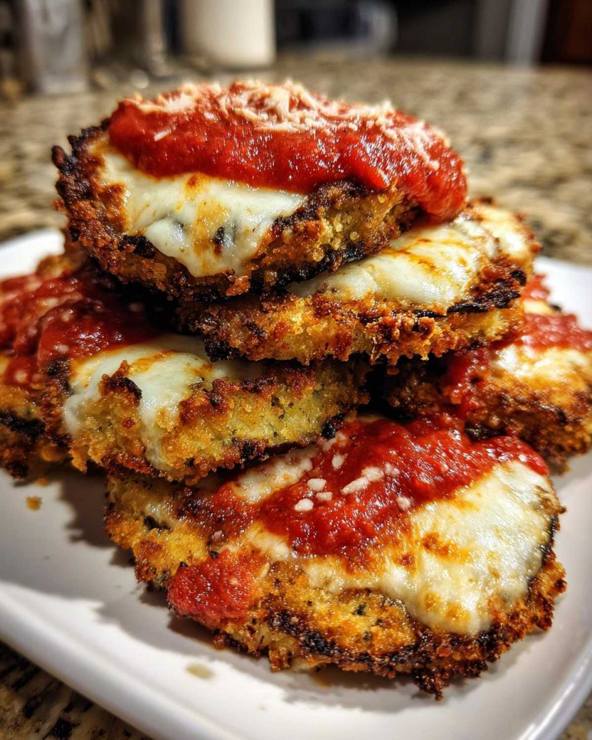 Parmesan Crusted Eggplant with Marinara - detail 3