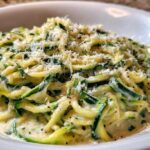 Parmesan Zucchini Noodle Alfredo