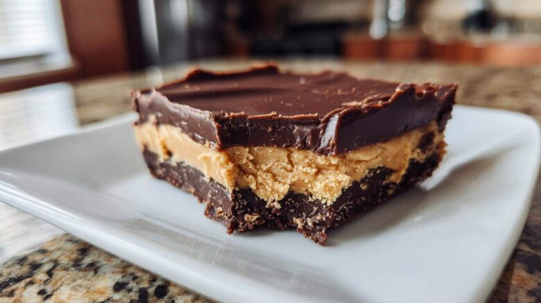 Peanut Butter Cup Fudge Bars