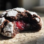 Raspberry Chocolate Crinkle Cookies