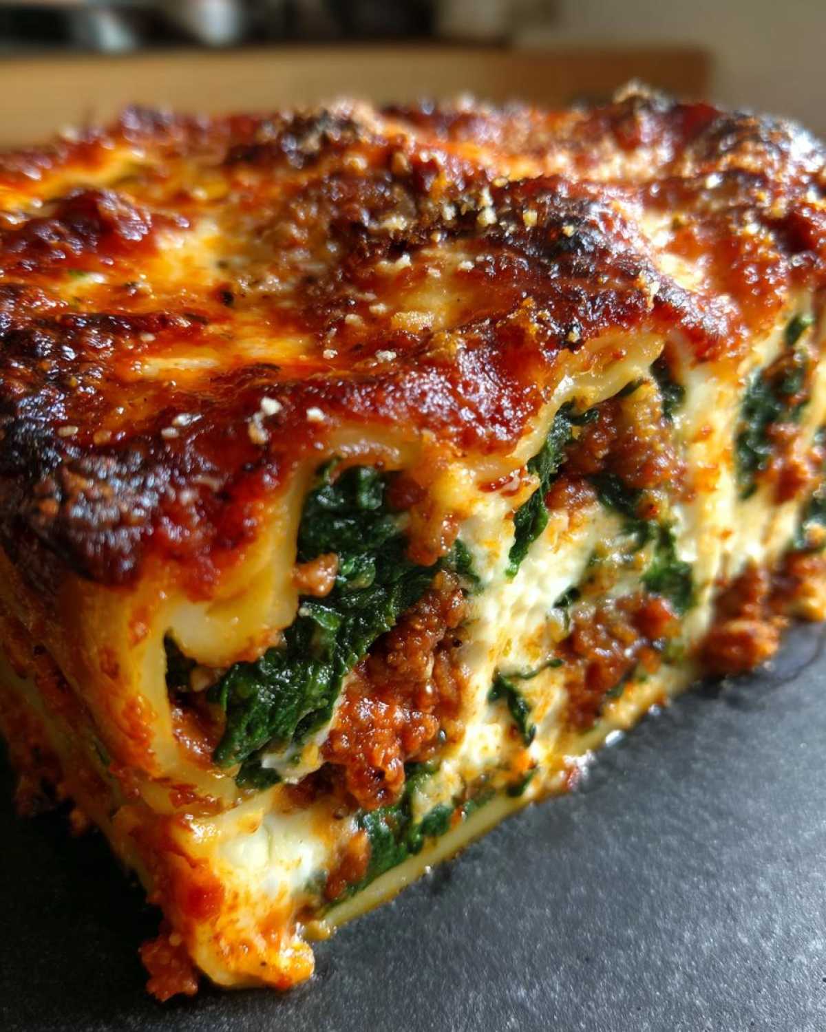 Ravioli Gratin with Spinach - detail 1