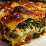 Ravioli Gratin with Spinach