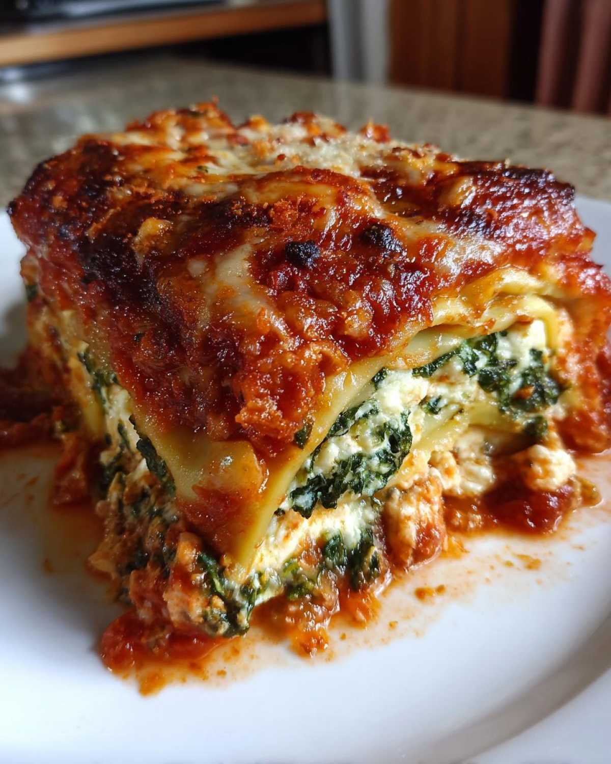 Ravioli Gratin with Spinach - detail 2