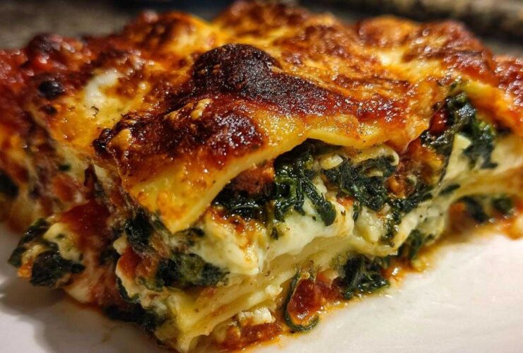 Ravioli Gratin with Spinach