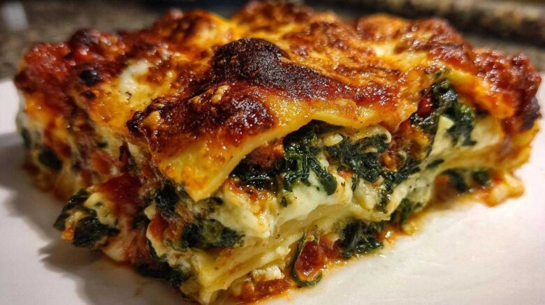 Ravioli Gratin with Spinach