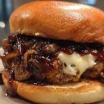 Red Wine Mushroom Burger