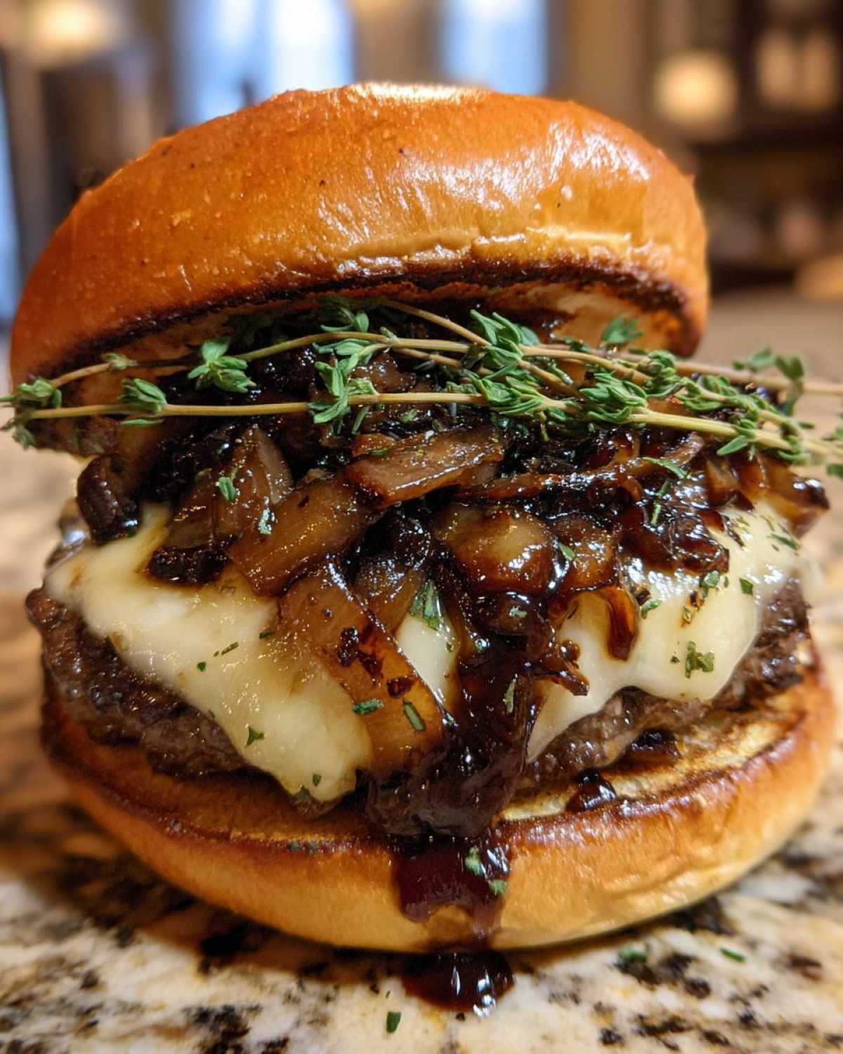 Red Wine Mushroom Burger - detail 2