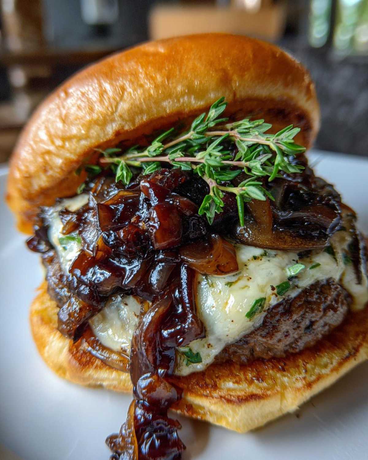 Red Wine Mushroom Burger - detail 4