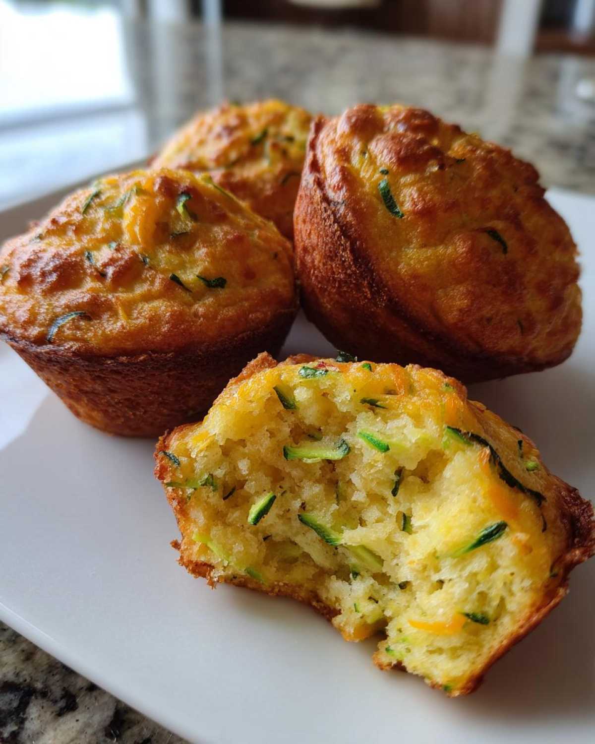 Savory Cornbread and Zucchini Muffins - detail 3