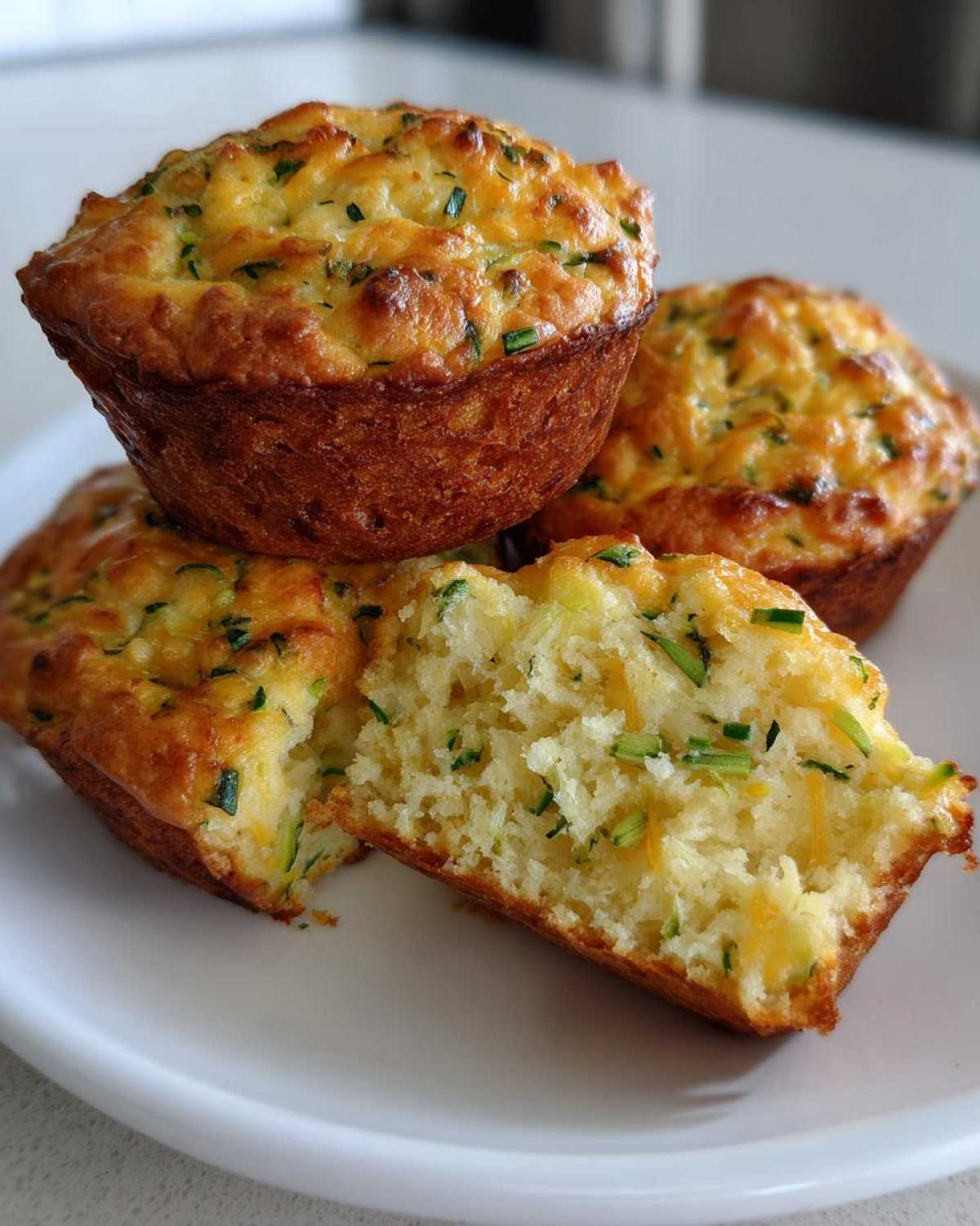 Savory Cornbread and Zucchini Muffins - detail 4