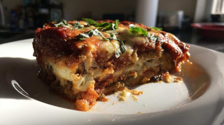 Savory Eggplant Parmesan Bake