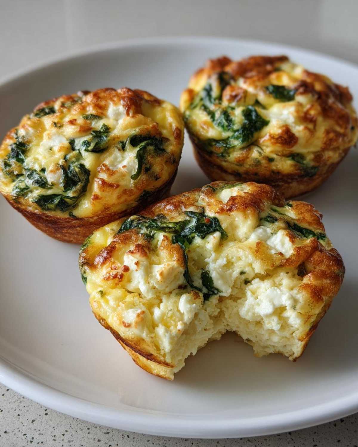 Savory Spinach and Feta Egg Muffins - detail 3