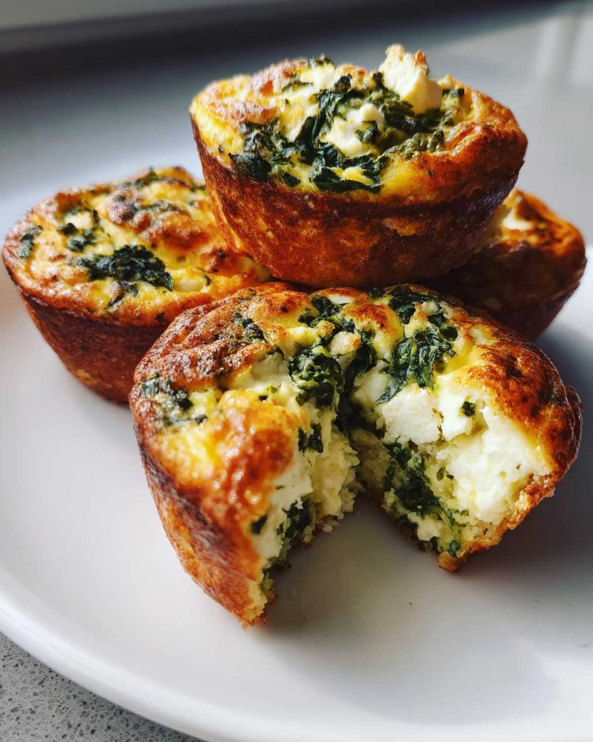 Savory Spinach and Feta Egg Muffins - detail 4