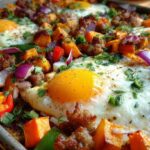 Sheet Pan Breakfast Hash with Sweet Potatoes