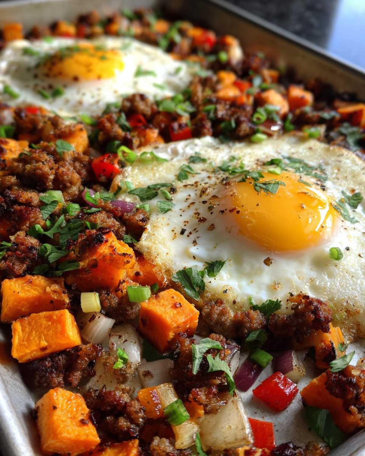Sheet Pan Breakfast Hash with Sweet Potatoes - detail 3
