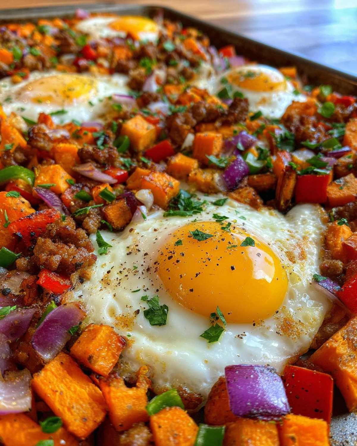 Sheet Pan Breakfast Hash with Sweet Potatoes - detail 4