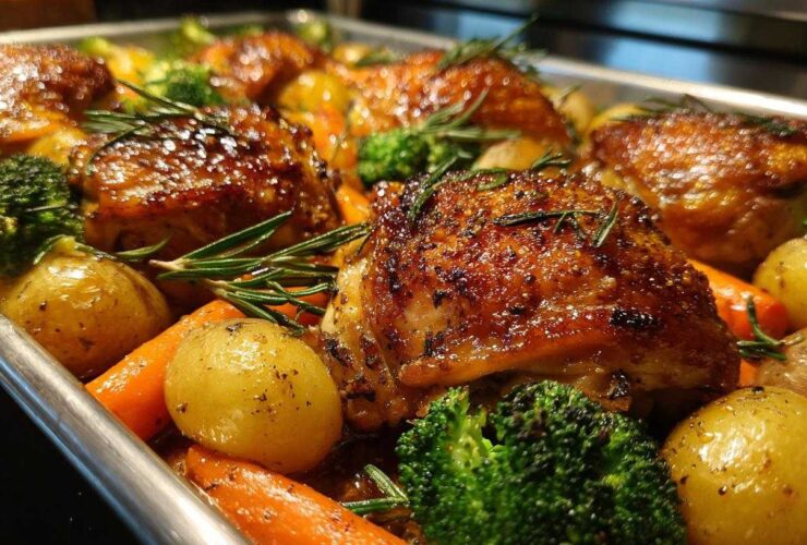Sheet Pan Garlic Rosemary Chicken