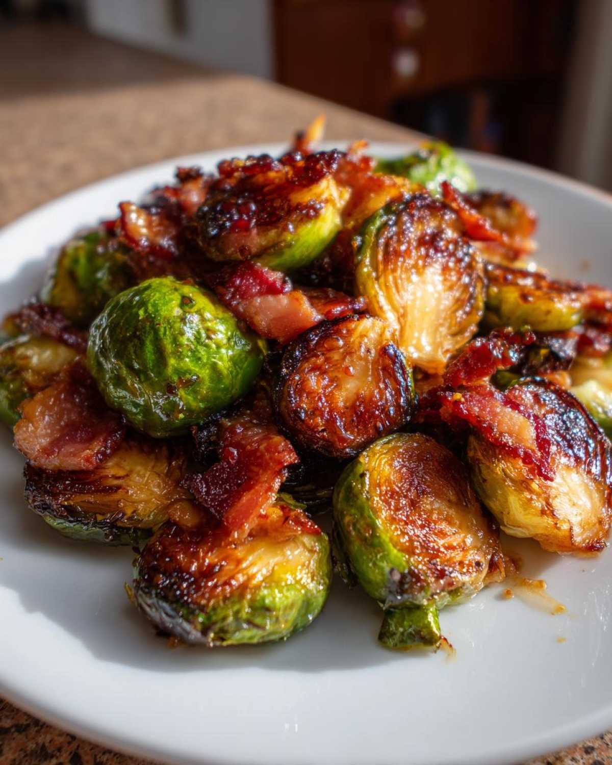 Sheet Pan Maple Dijon Bacon Brussels - detail 1