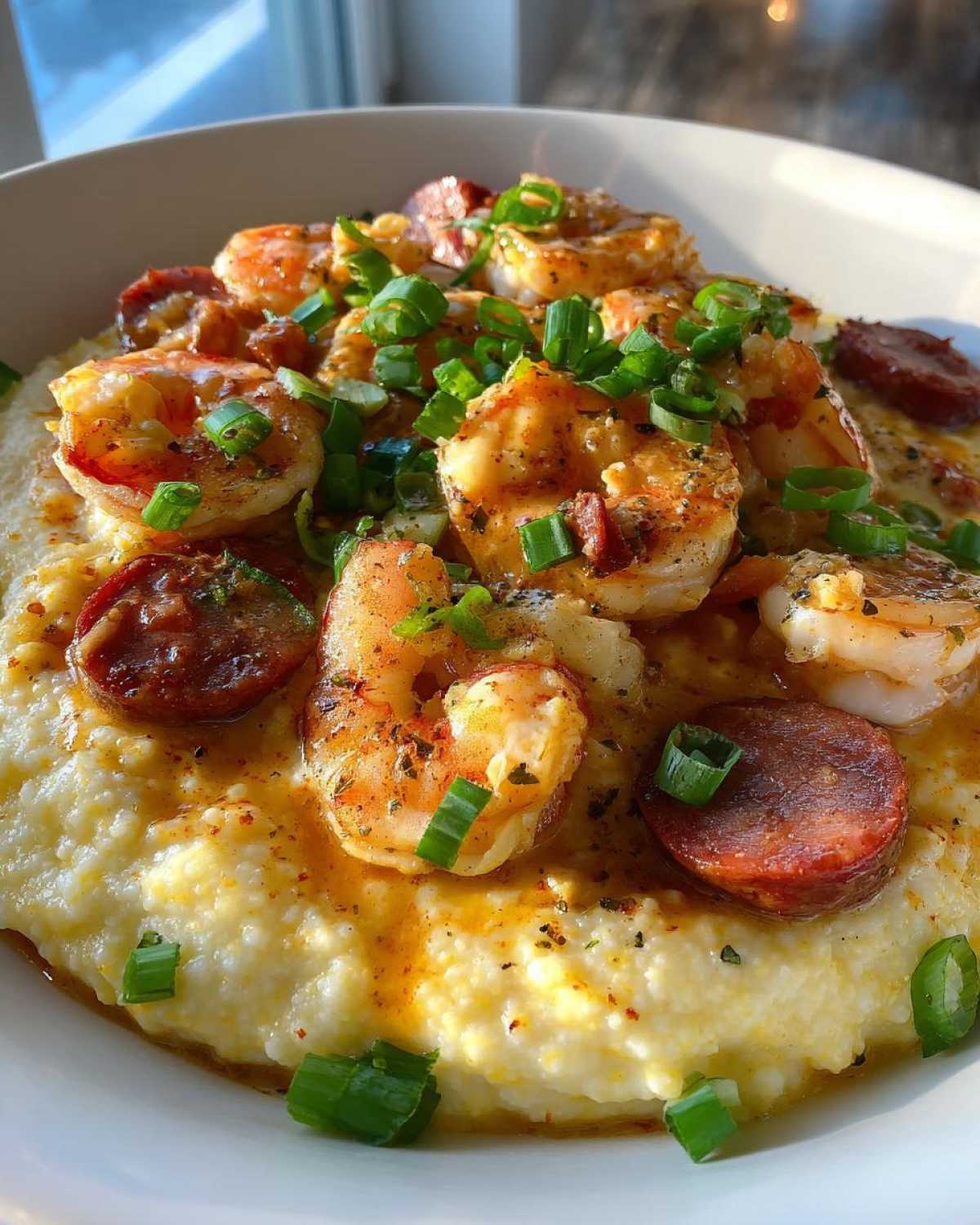 Shrimp and Grits with Andouille - detail 2