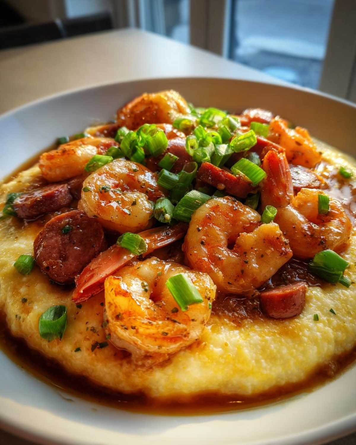 Shrimp and Grits with Andouille - detail 3