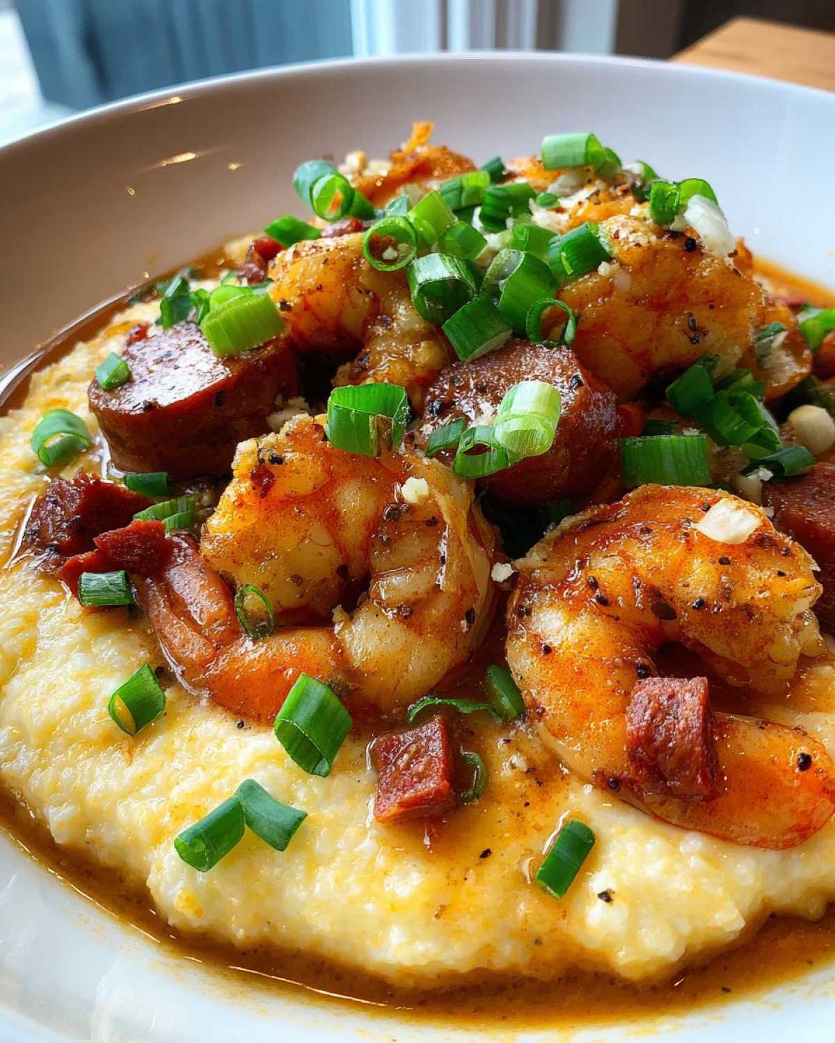 Shrimp and Grits with Andouille - detail 4