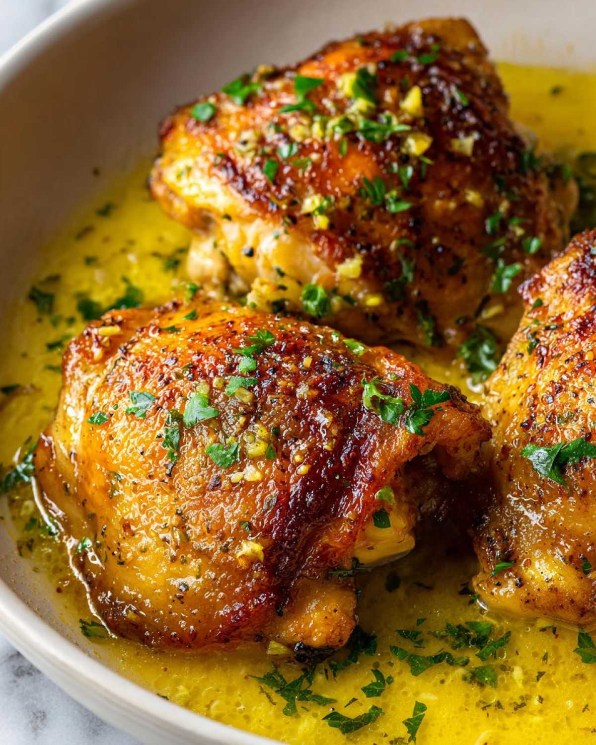 Skillet Lemon Garlic Chicken Thighs - detail 2