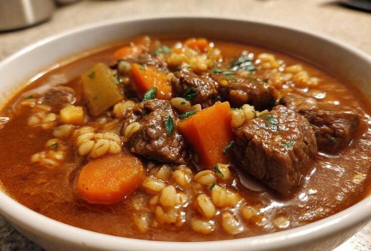 Slow Cooker Beef and Barley Stew