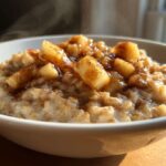 Slow Cooker Steel-Cut Oatmeal with Apples