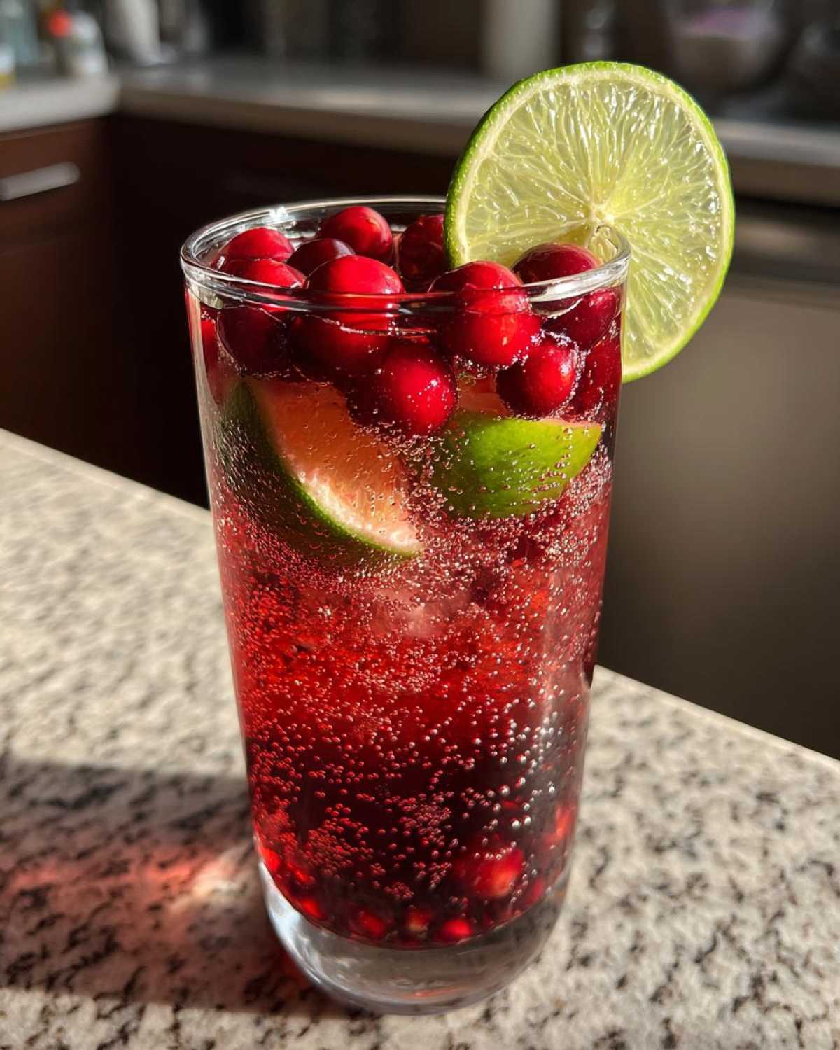 Sparkling Cranberry Pomegranate Mocktail - detail 1