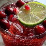 Sparkling Cranberry Pomegranate Mocktail
