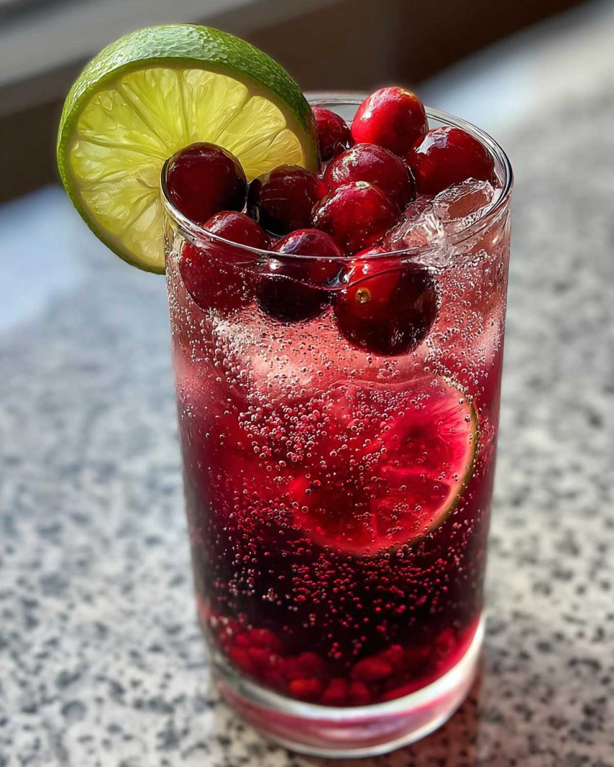 Sparkling Cranberry Pomegranate Mocktail - detail 3