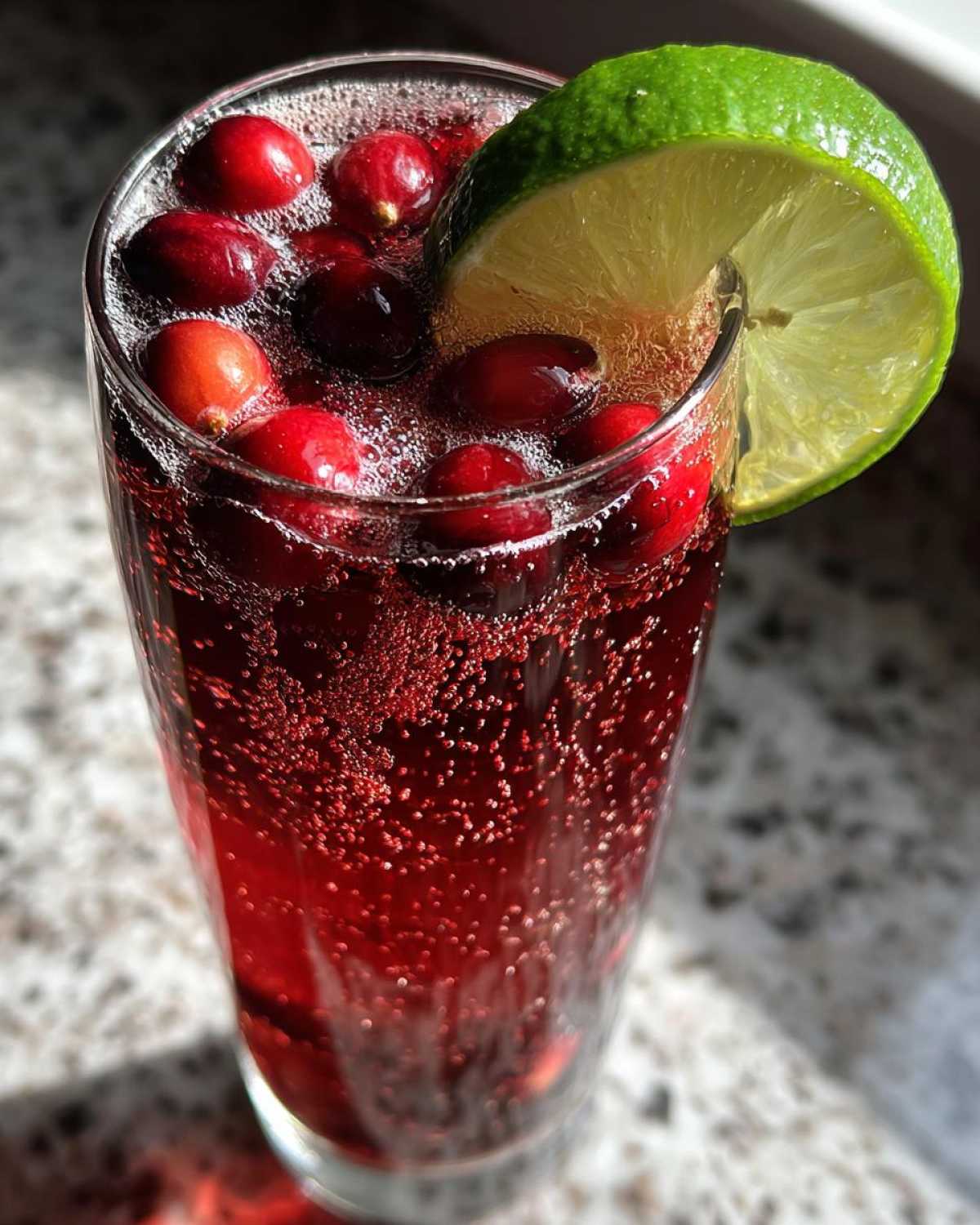 Sparkling Cranberry Pomegranate Mocktail - detail 4