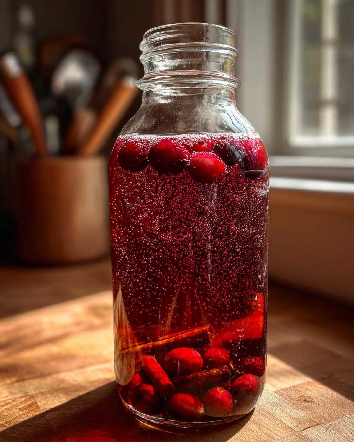 Spiced Cranberry Kombucha - detail 4
