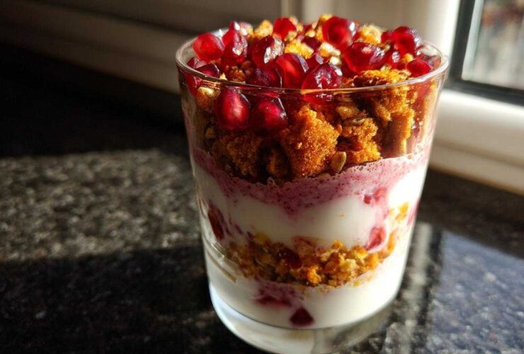 Spiced Pomegranate Yogurt Parfait