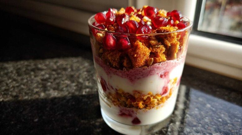 Spiced Pomegranate Yogurt Parfait