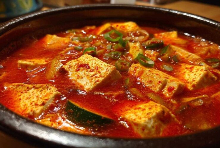 Spicy Korean-Style Tofu Stew (Sundubu Jjigae)