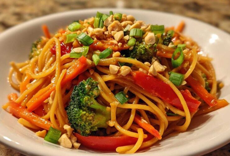 Spicy Peanut Stir-Fry Noodles
